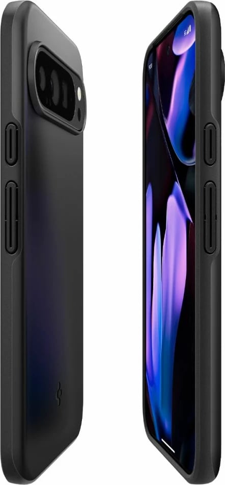 Mbështjellës Spigen Thin Fit për Google Pixel 9 Pro XL, i zi