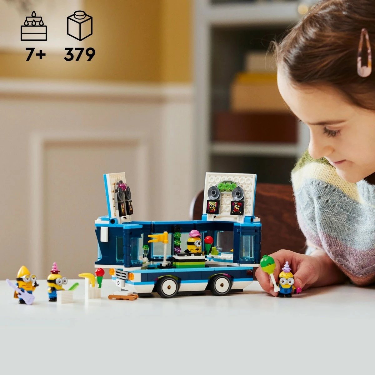 Set lodrash LEGO Minions Party Bus 75581, 379 pjesë, plastikë