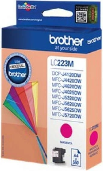 Kartush boje, Brother LC223M, rendiment 550 faqe, original, magenta
