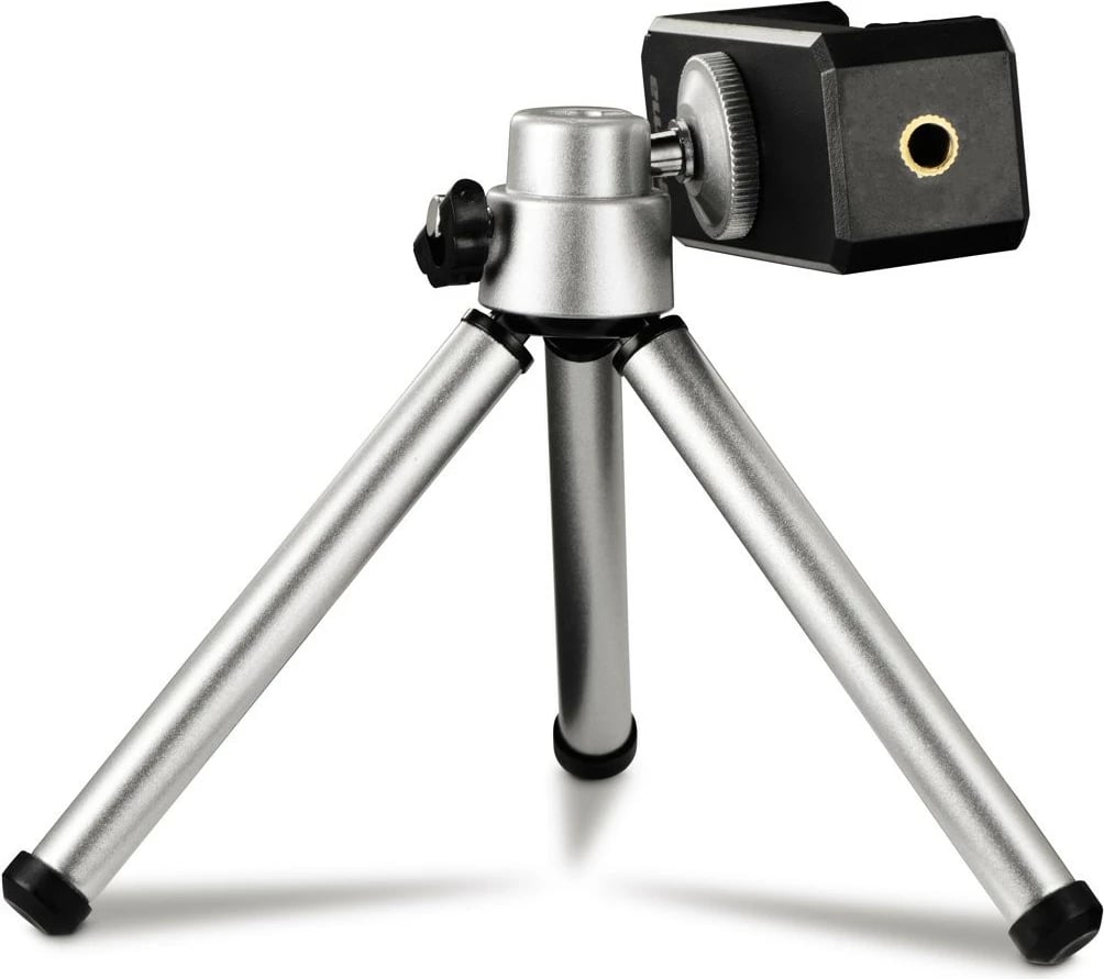 Tripod mini 2-në-1 Hama Fancy 4666 për smartphone dhe kamera, argjend