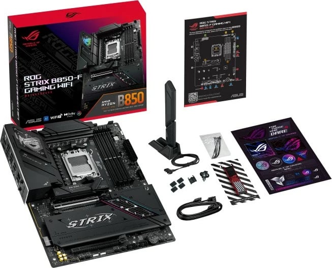Pllakë amë Asus ROG STRIX B850-F GAMING WIFI, Socket AM5, ATX, e zezë