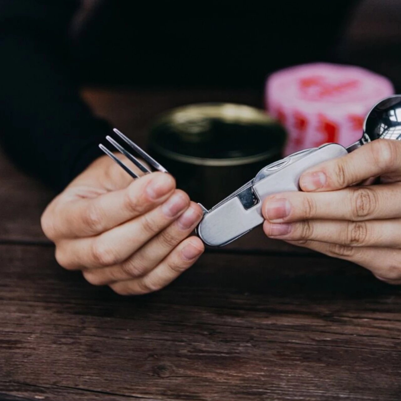 Thikë xhepi Spokey për turizëm, e argjendtë