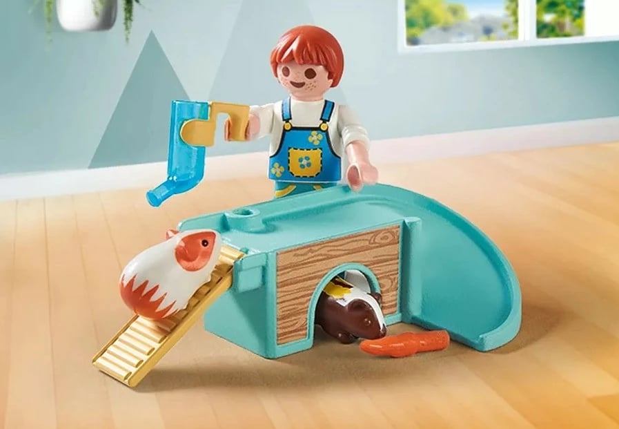 Set lodrash Playmobil My Life 71746 me figurë djaloshi dhe kavie