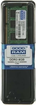 RAM Memorje GOODRAM SODIMM DDR3L, 8GB, 1600MHz, CL11, 1.35V