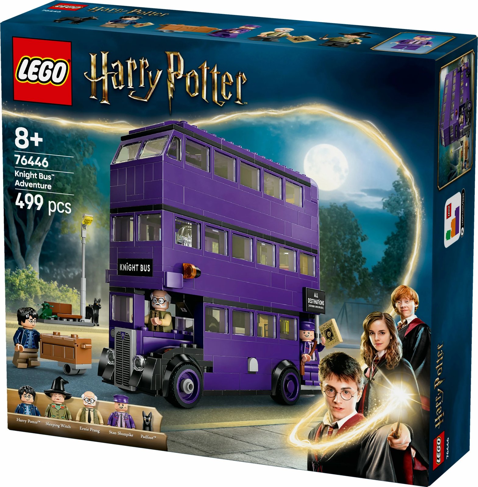 Set ndërtimi LEGO Harry Potter 76446, Aventurat me Autobusin Knight, shumëngjyrësh