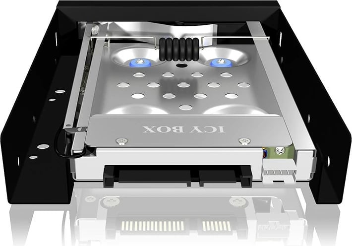 Kasë ICY BOX IB-2217ASTS, 3.5", për 2.5" SATA SSD/HDD, alumini, e zezë