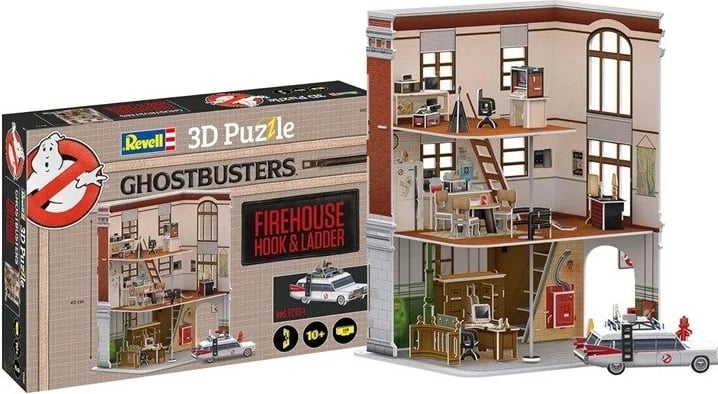 Puzzle 3D Revell Ghostbusters Firehouse Hook & Ladder