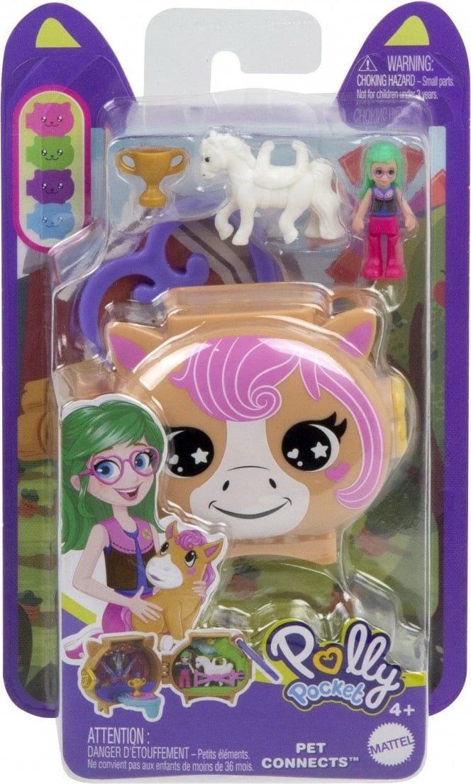 Set lodrash Polly Pocket Mattel GYV99/JCB20, figurina, plastikë, për fëmijë, shumëngjyrëshe