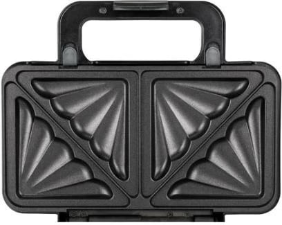 Tostier 3-në-1 MPM MOP-43M, pllaka të ndërrueshme, 1000W, Inox, zi/argjendtë