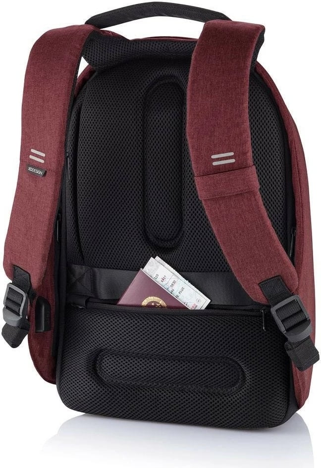 Çantë shpine XD DESIGN BOBBY HERO REGULAR, 16L, për laptop 15.6", e kuqe
