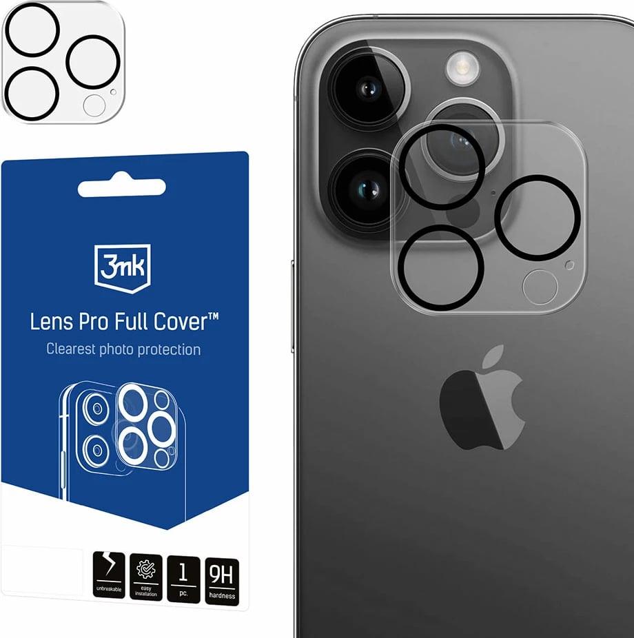 Mbrojtës xhami për kamerë 3mk Lens Pro Full Cover për iPhone 13 Pro/13 Pro Max