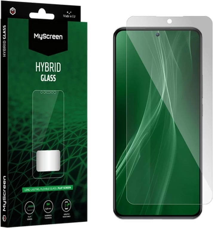 Xham hibrid mbrojtës MyScreenProtector HybridGlass për iPhone 14 Plus 6.7", Transparent