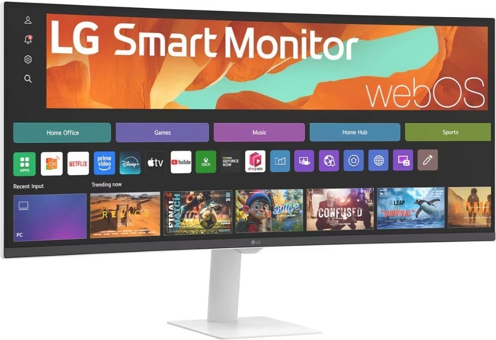 Monitor LG 34U601SA-W, 34 inch, UWQHD, WebOS, i bardhë