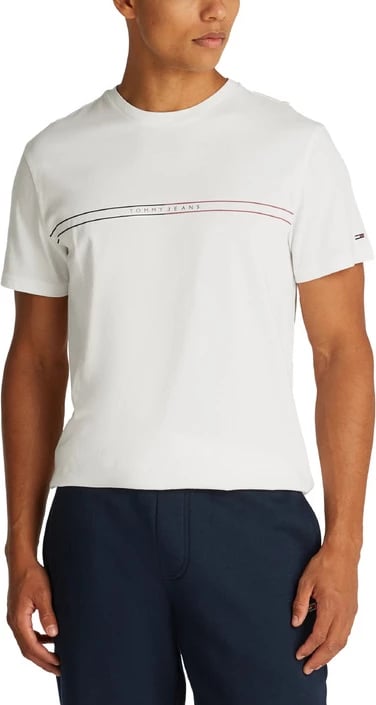 Maicë për meshkuj Tommy Hilfiger Jeans, të bardhë