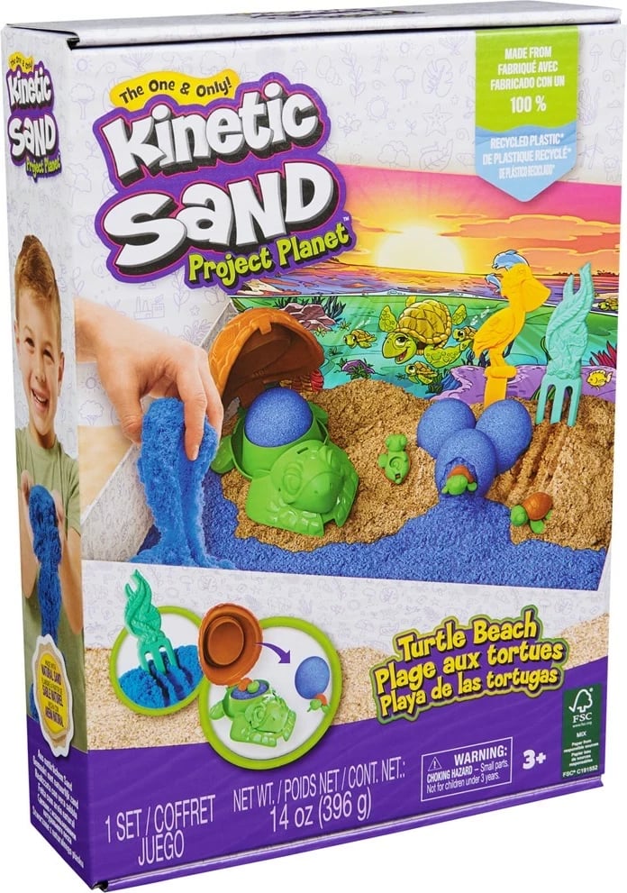 Rërë kinetike SPIN MASTER Project Planet Turtle Beach, shumëngjyrëshe