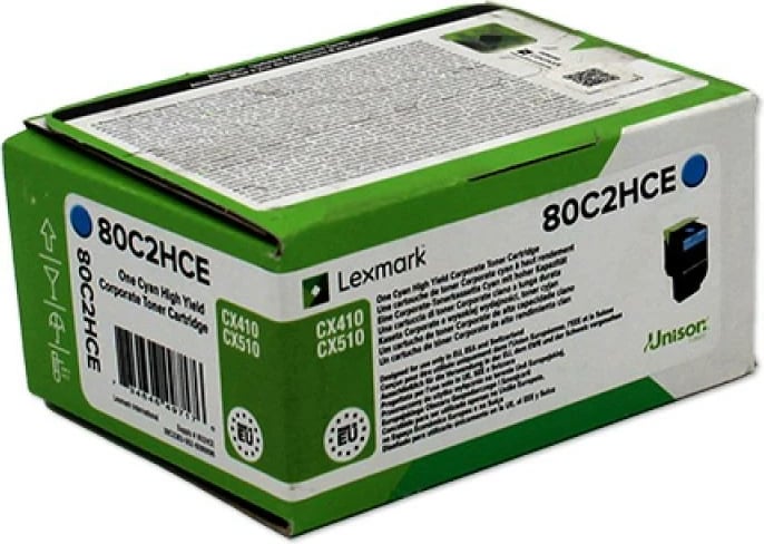 Toner Lexmark 80C2HCE 802HCE kapacitet i lartë Cyan