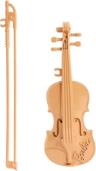 Kukull Barbie Mattel HKT68 violiniste me violinë dhe smyczek, fustan rozë