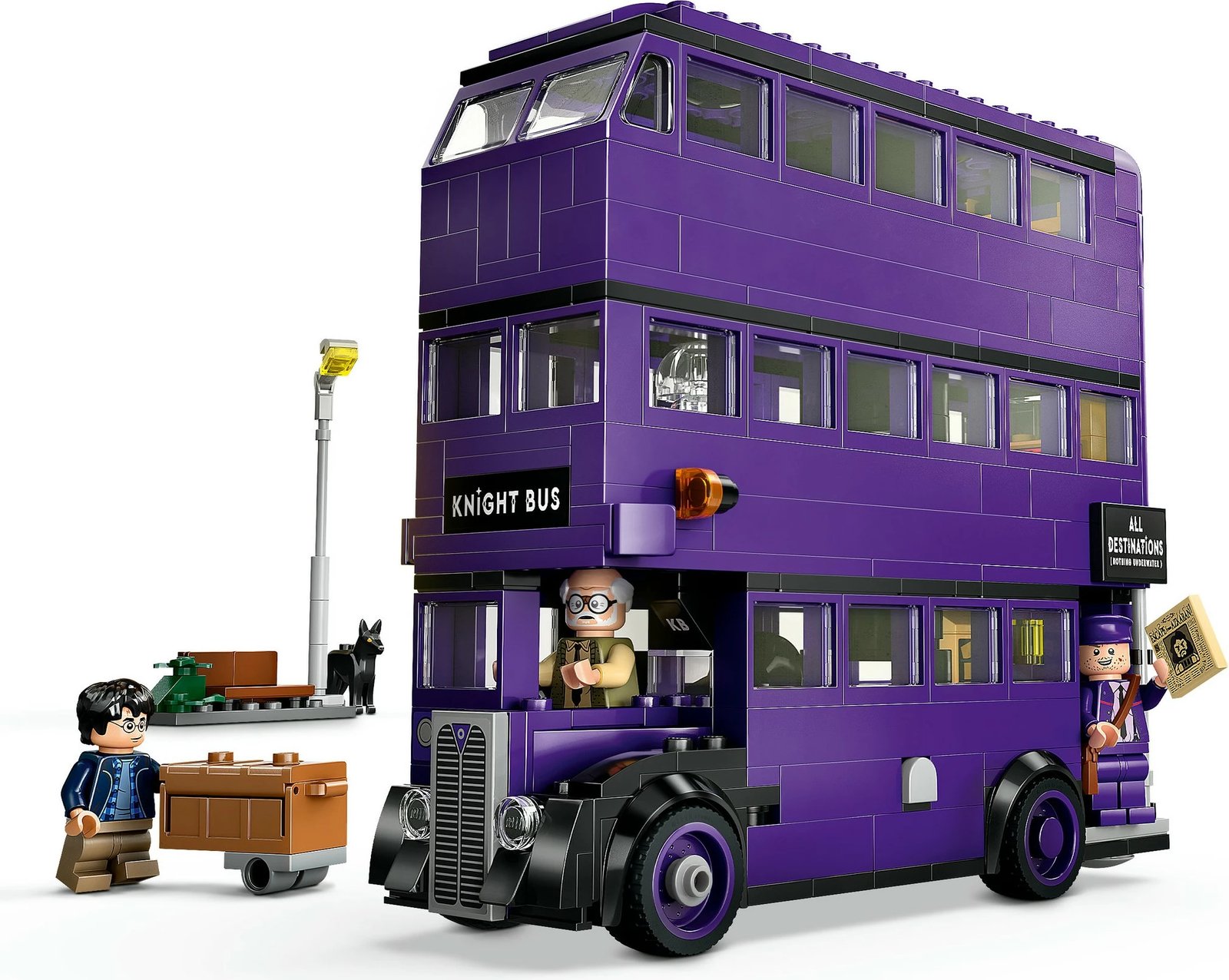 Set ndërtimi LEGO Harry Potter 76446, Aventurat me Autobusin Knight, shumëngjyrësh