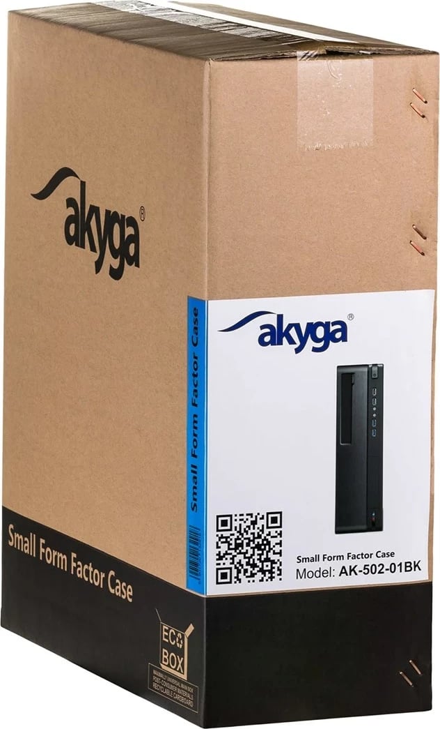 Kasë Akyga AK-502-02BK Midi Tower, E zezë
