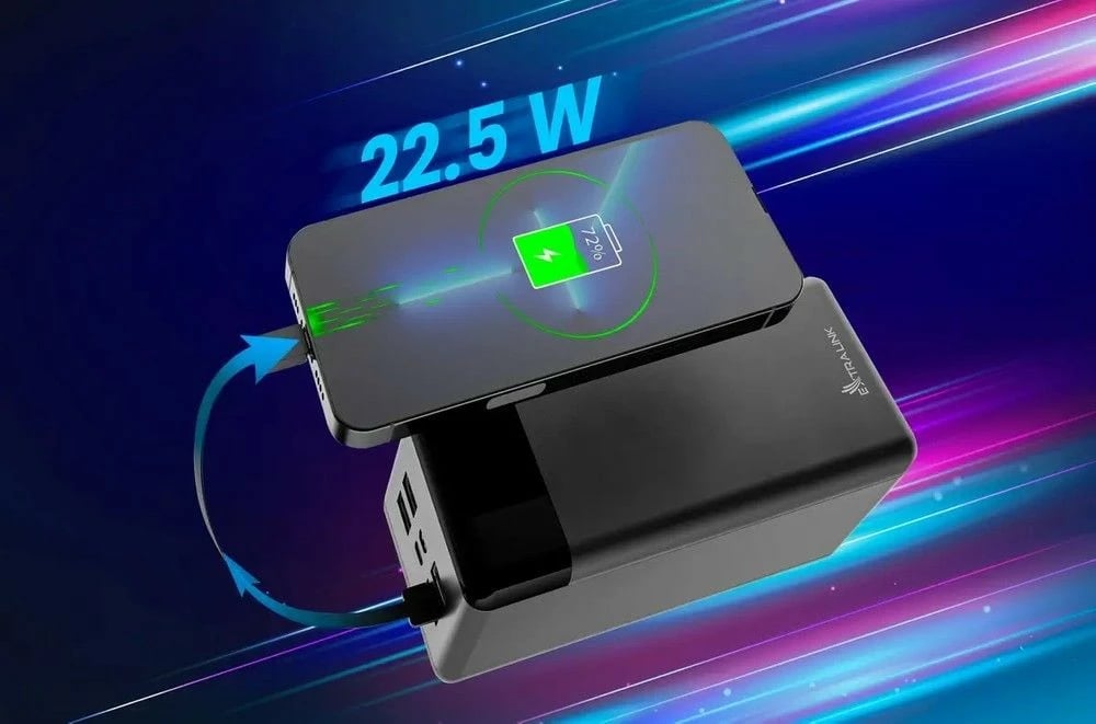 Powerbank Extralink EPB-124 EX.19522, 30000 mAh, e zezë