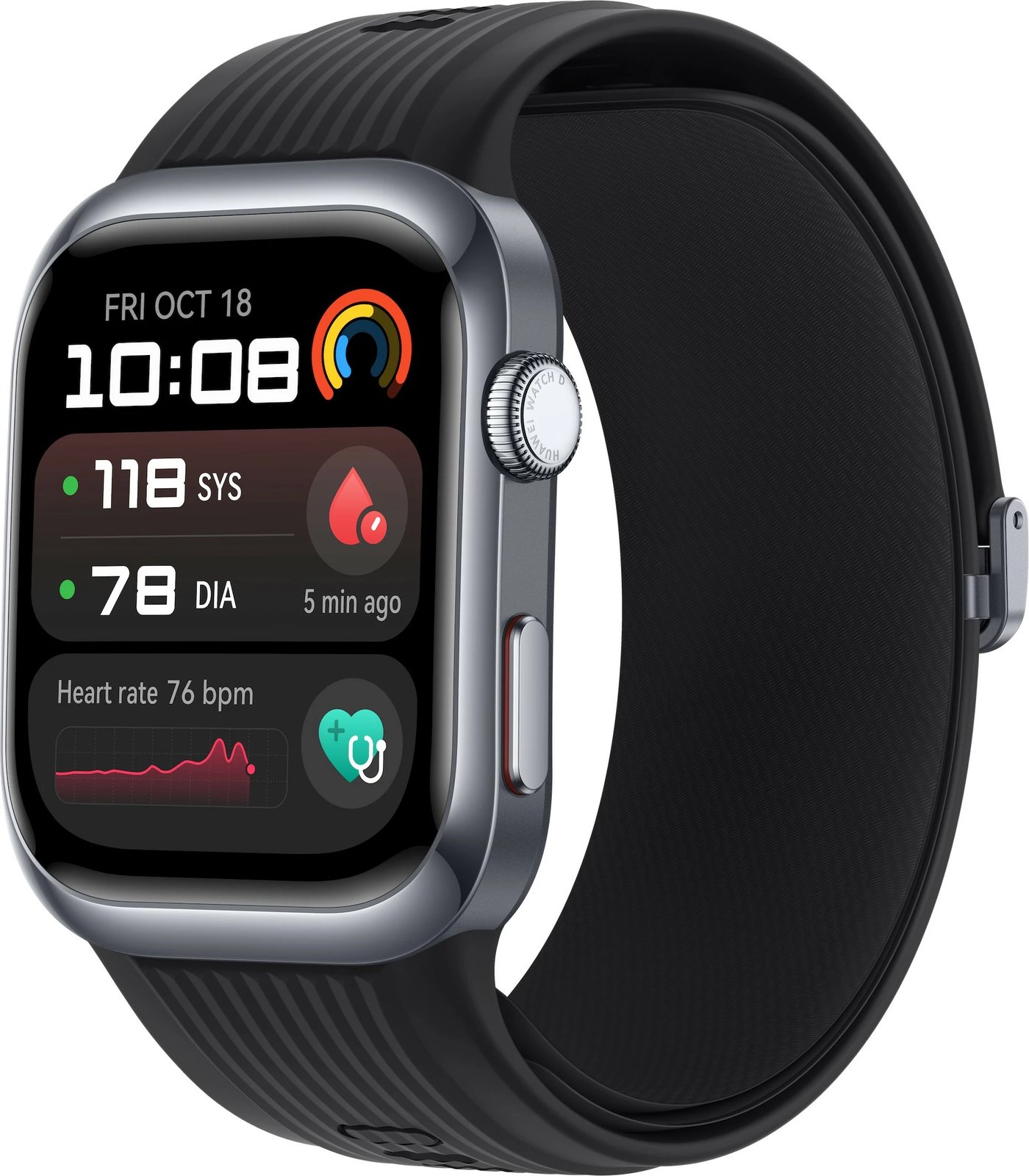 Smartwatch Huawei Watch D2 (Luca-B19), 1.82", 5 ditë bateri, e zezë