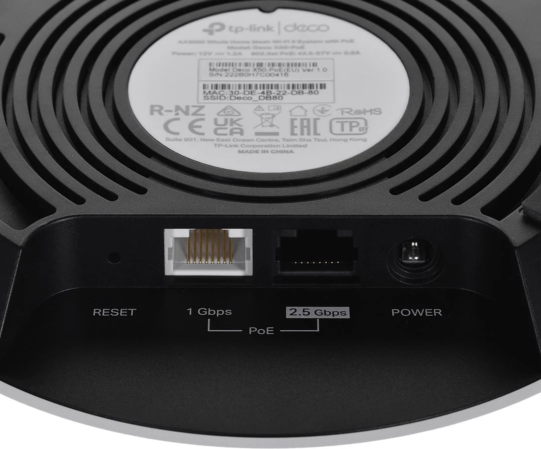 Mesh TP-LINK Deco X50-PoE, 3 copë, e bardhë