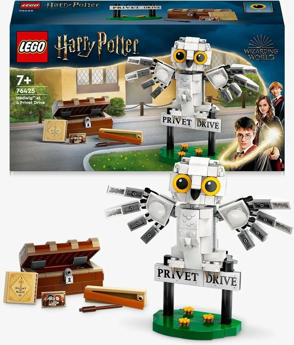 Set ndërtimi LEGO Harry Potter Hedwig 76425, 337 pjesë, multikolor