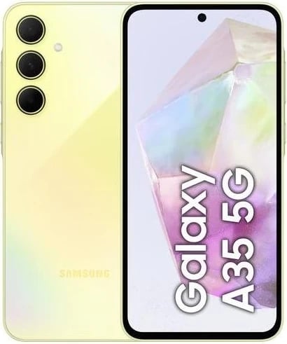 Celular Samsung Galaxy A35, 6.6", 6+128GB, DS, 5G, i verdhë