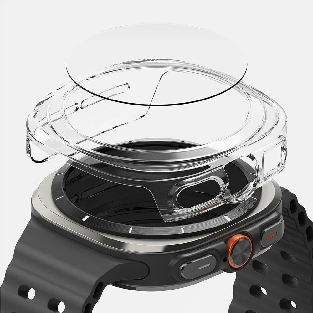 Mbështjellës + xham i temperuar Ringke për Samsung Galaxy Watch Ultra 47mm, Transparent