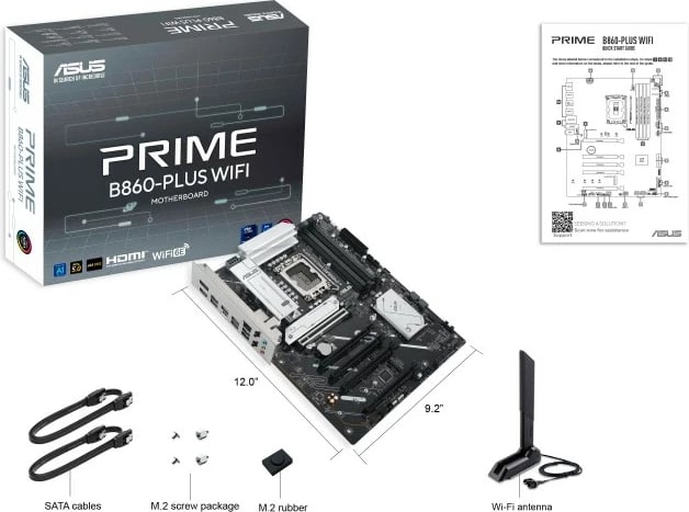 Pllakë amë Asus PRIME B860-PLUS WIFI, LGA1851, DDR5, WiFi