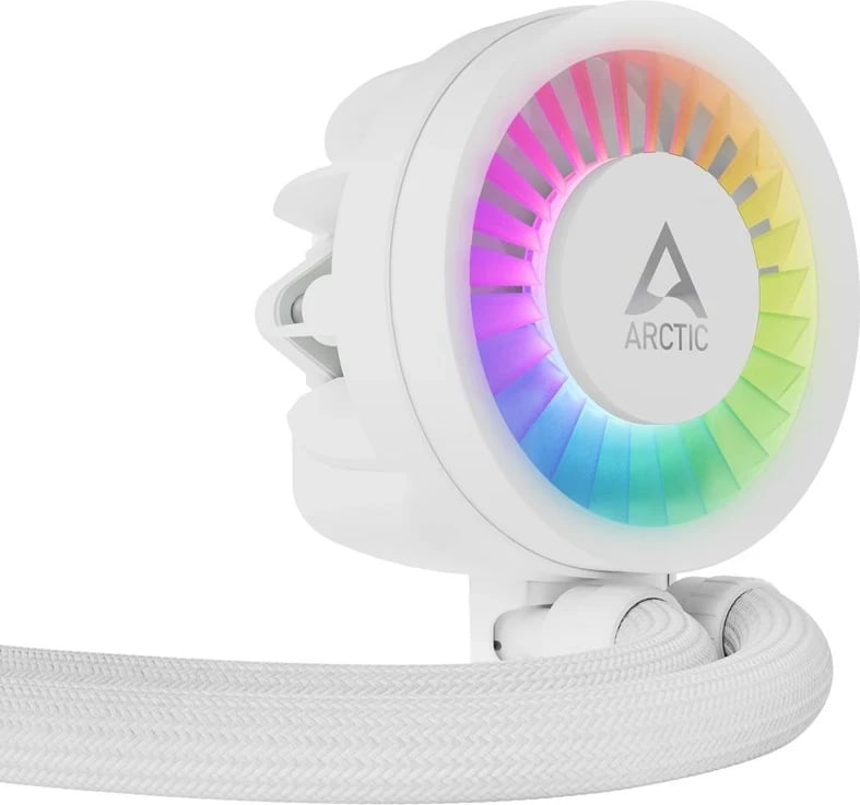 Ftohës uji Arctic Cooling Liquid Freezer III 420 A-RGB, për CPU, i bardhë