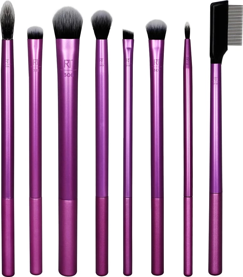Set furçash për sy Real Techniques Everyday Eye Essentials për femra, 8 copë