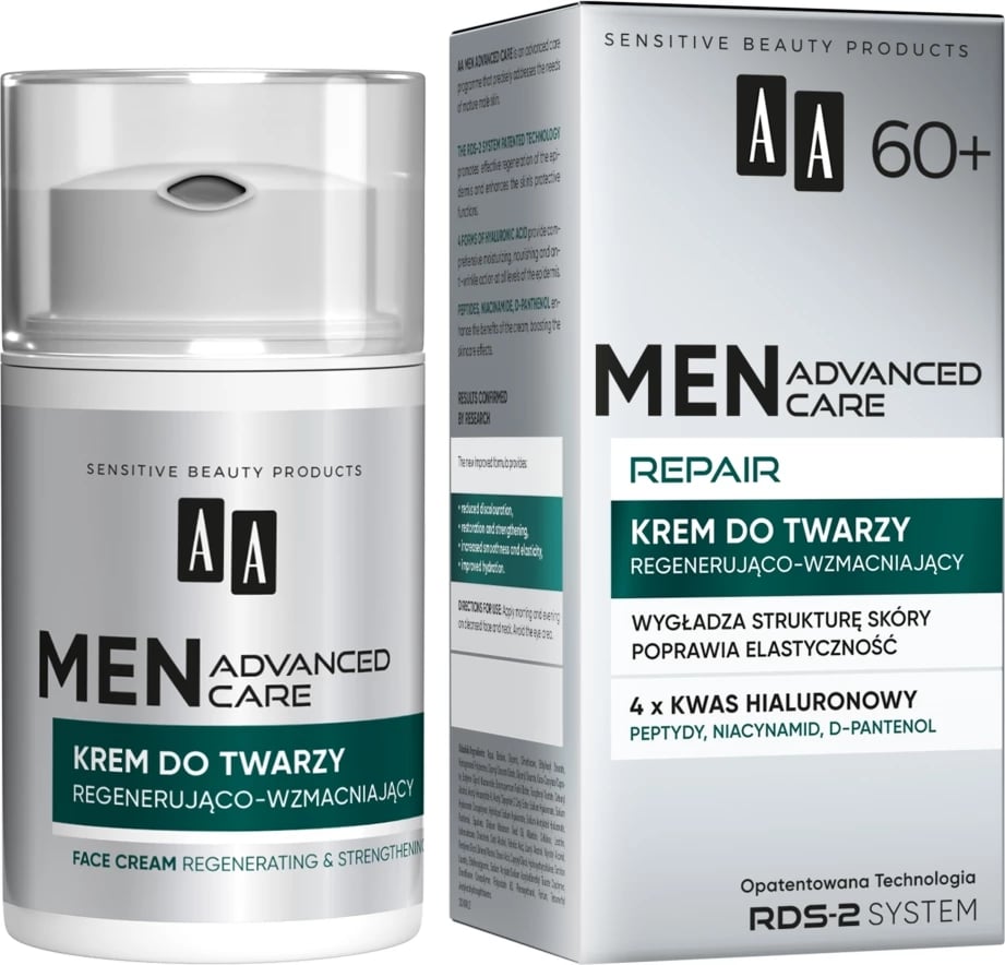 Krem për fytyrë për meshkuj AA Men Advanced Care Repair 60+, 50ml