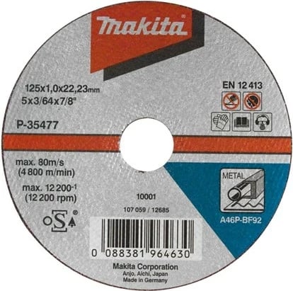 Disk prerës Makita B-10665, për çelik, 5 copë