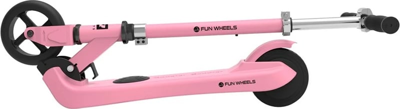 Trotinet elektrik Rebel Fun Wheels, 100 W, 2 Ah, rozë