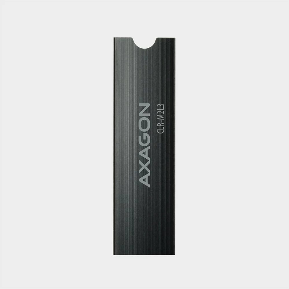 Radiator pasiv AXAGON CLR-M2L3 për SSD M.2, alumini, 3mm, i zi