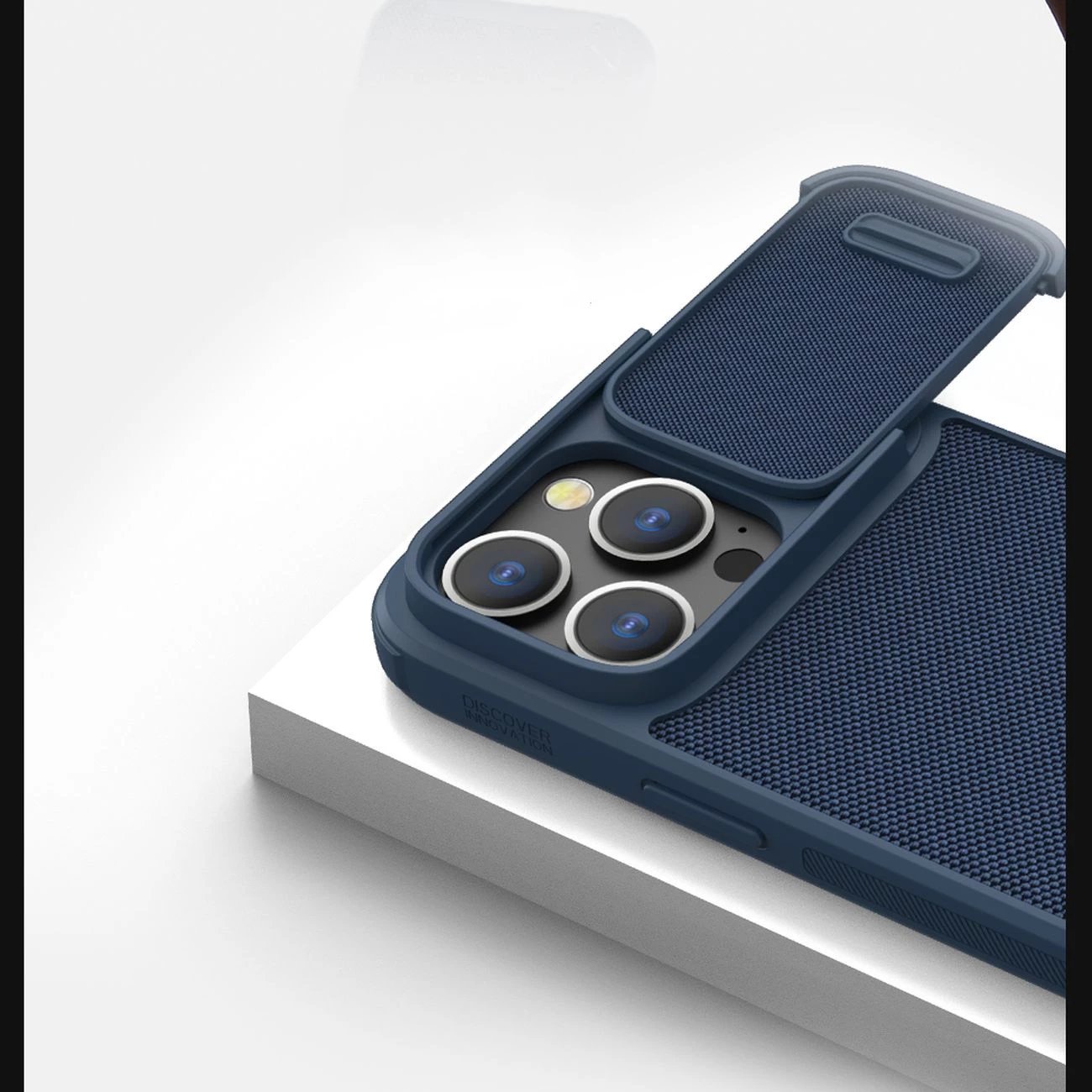 Mbështjellës Nillkin Textured S Case për iPhone 14 Pro Max, me kapak kamere, e zezë