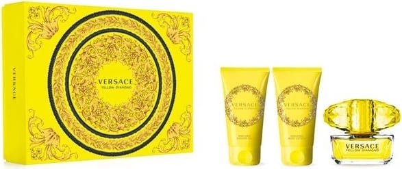 Set Eau de Toilette për femra Versace Yellow Diamond, 50ml + Body Balm 50ml + Shower Gel 50ml