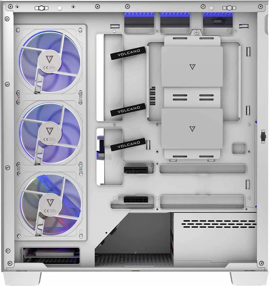 Kasë MODECOM Volcano Stellar 5F ARGB 20, Midi Tower, e bardhë