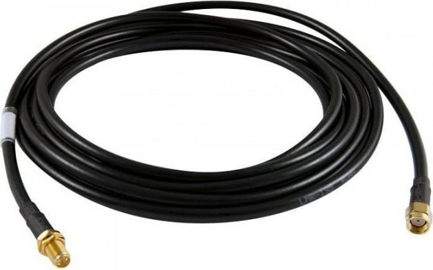 Kabëll ALLNET 5m, 2xSMA, i zi