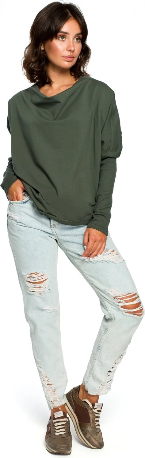 Sweatshirt për femra BeWear model 124062, e gjelbër