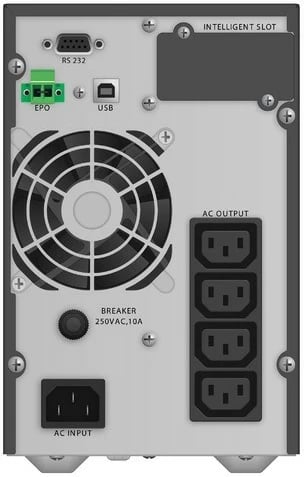 UPS PowerWalker VFI 1000 TG, 1000 VA, 900 W, Tower, Ekran LCD, E zezë