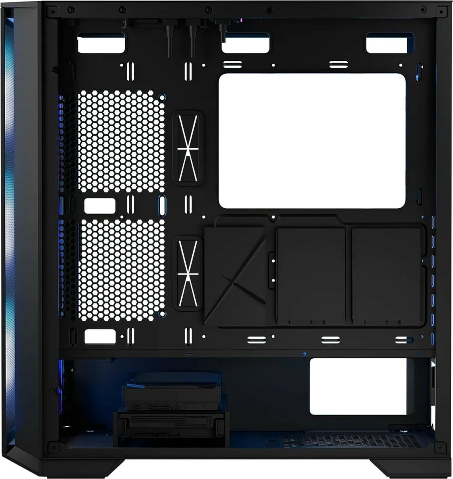 Kasë MODECOM Horizon ARGB Flow Midi, E-ATX, 4 ventilatorë ARGB, Xham i temperuar, e zezë