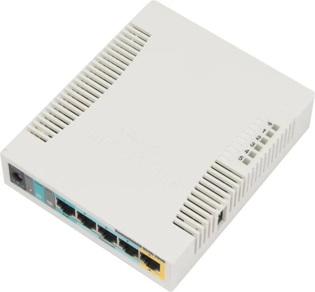 Access point Mikrotik RB951Ui-2HnD, 2.4 GHz, 5 porta Ethernet, USB, Bardhë