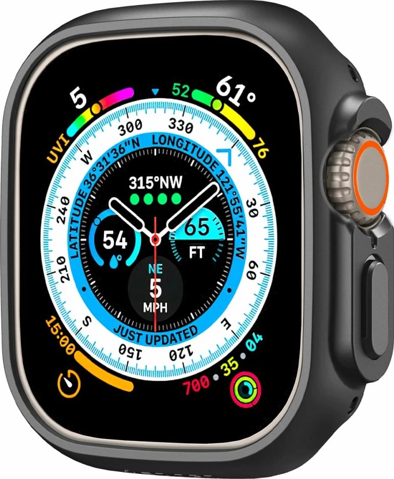 Mbështjellës Spigen Thin Fit për Apple Watch Ultra 49mm, Zi