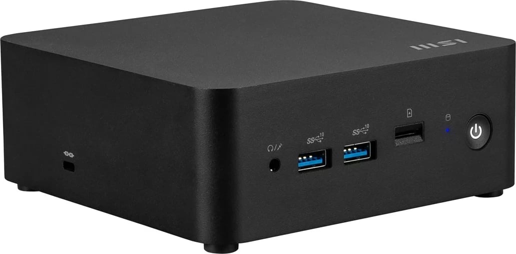 Kasë MSI Cubi NUC 1M-003EU, Intel Core 3 100U, 8 GB RAM, 512 GB SSD, Windows 11 Pro, E zezë