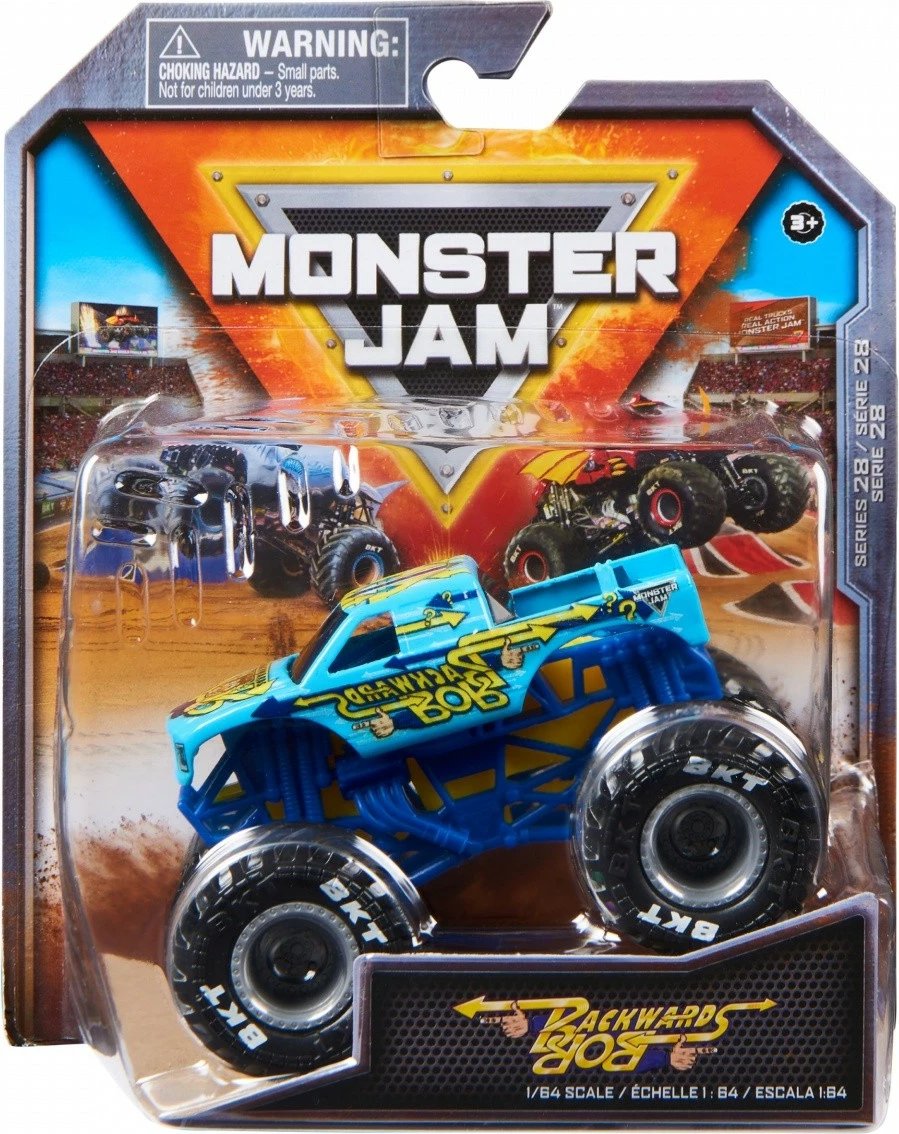 Lodër veturë Monster Jam Spin Master 1:64, metal dhe plastikë, ngjyra të përziera, 1 copë