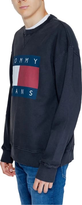 Xhemper për meshkuj Tommy Hilfiger Jeans, i zi