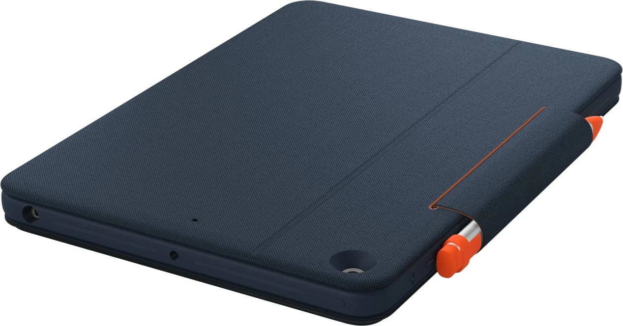 Mbështjellës me tastierë Logitech Rugged Combo 3 Touch për iPad, QWERTZ, trackpad, ngjyrë kaltër