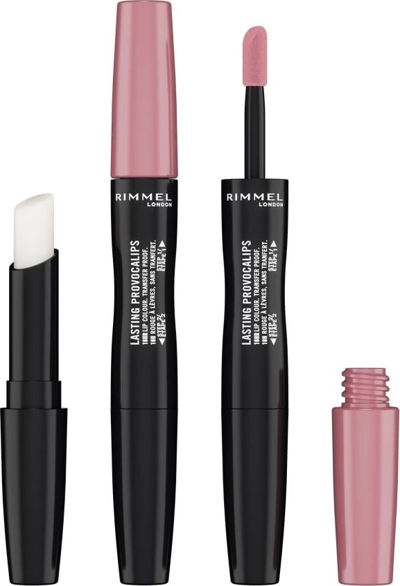 Buzëkuq Rimmel Lasting Provocalips Long-Lasting Lipstick 2in1 220 Come Up Rose 6ml